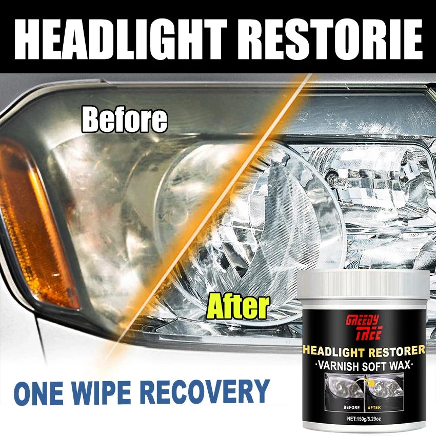 Car Headlight Restoration Liquid – Crystal Coating & Clarity
