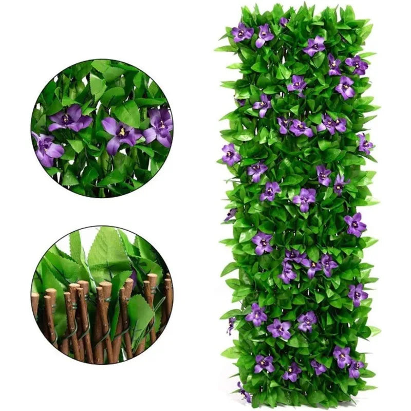 Artificial Hedge Privacy Fence Screen – Fake Leaf Wall Panel