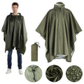 3-in-1 Waterproof Military Poncho – Raincoat, Tent & Cover