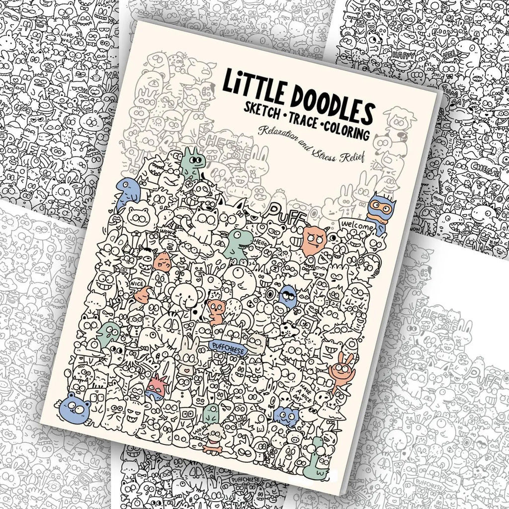Doodle Art Adult Coloring Book – Mindfulness Trace & Color