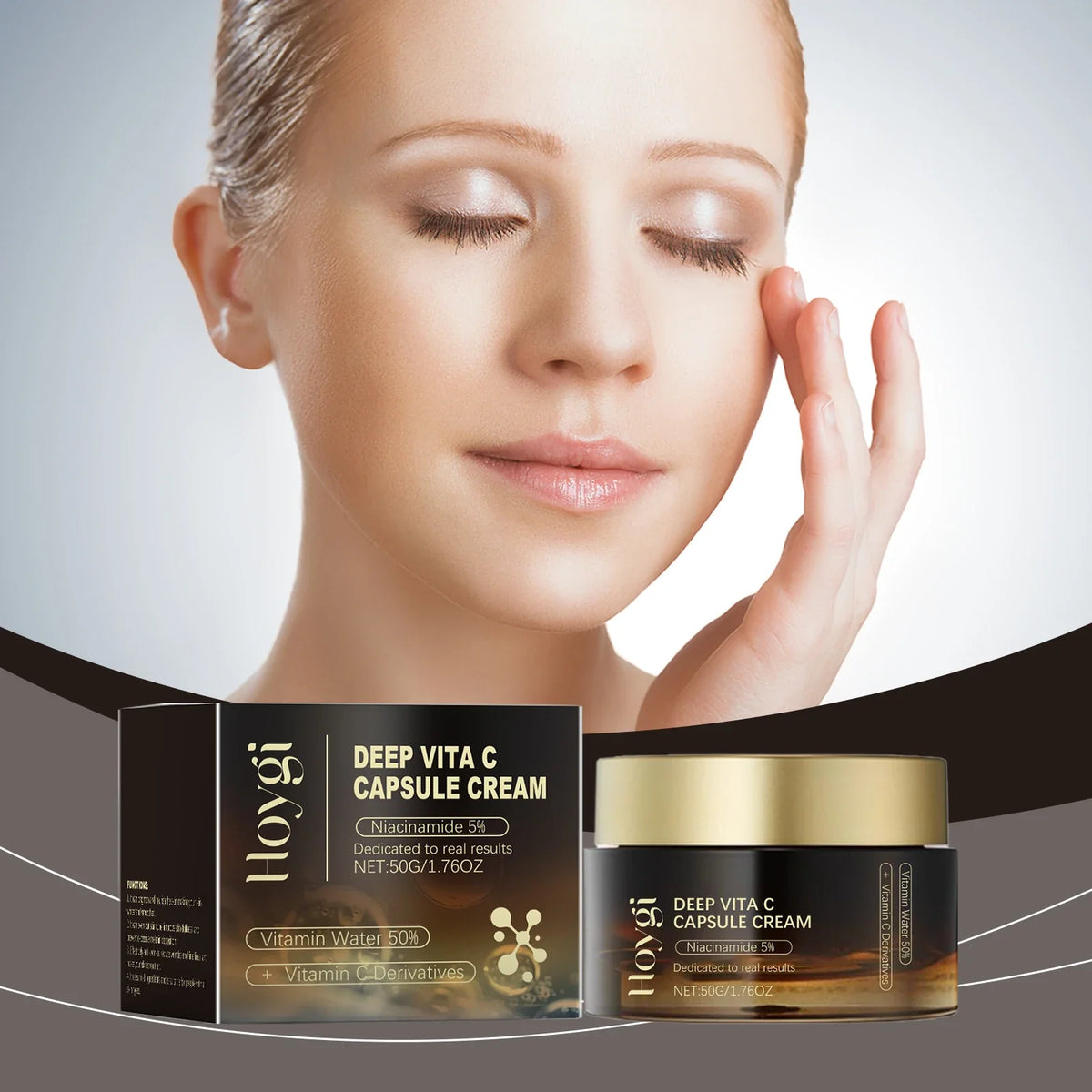 Vitamin C Capsule Facial Cream Even Skin Tone Pigmentation Removal
