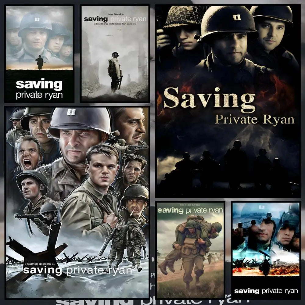 Saving Private Ryan Movie Poster – HD Waterproof Peel & Stick