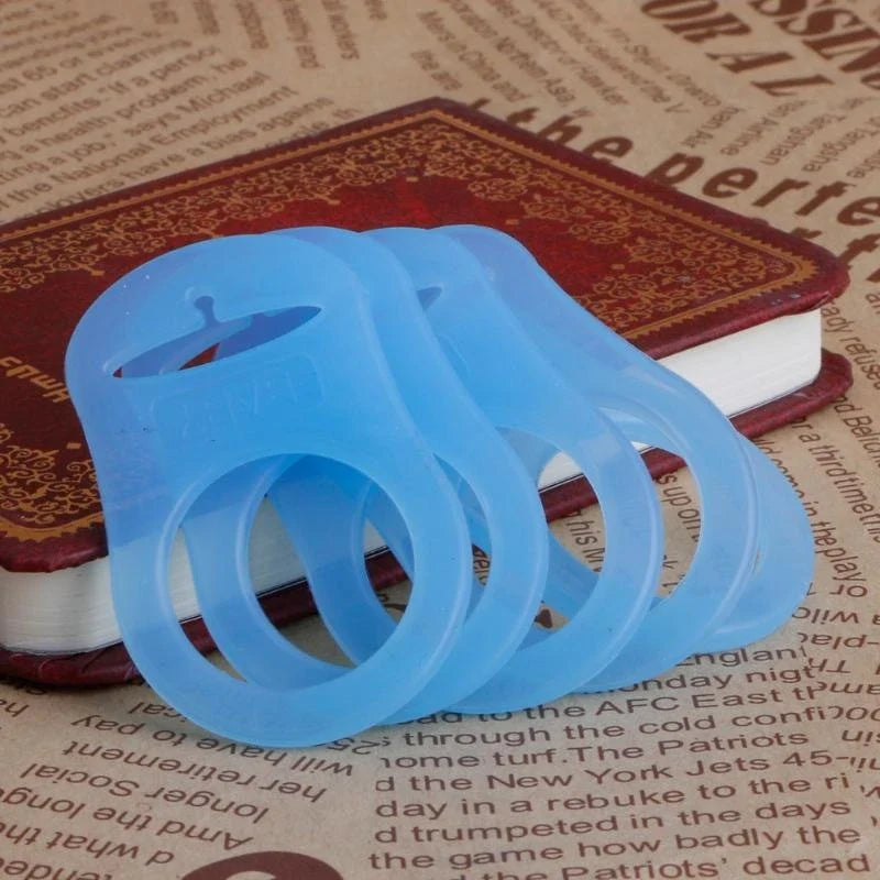 5pc Silicone Pacifier Holder Clip Adapter Rings – Baby DIY