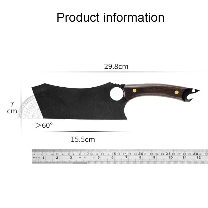 Japanese High Carbon Steel Kitchen Cleaver & Boning Knife