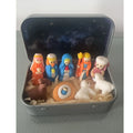 Handmade Wooden Christmas Nativity Scene Box Ornament | Xmas