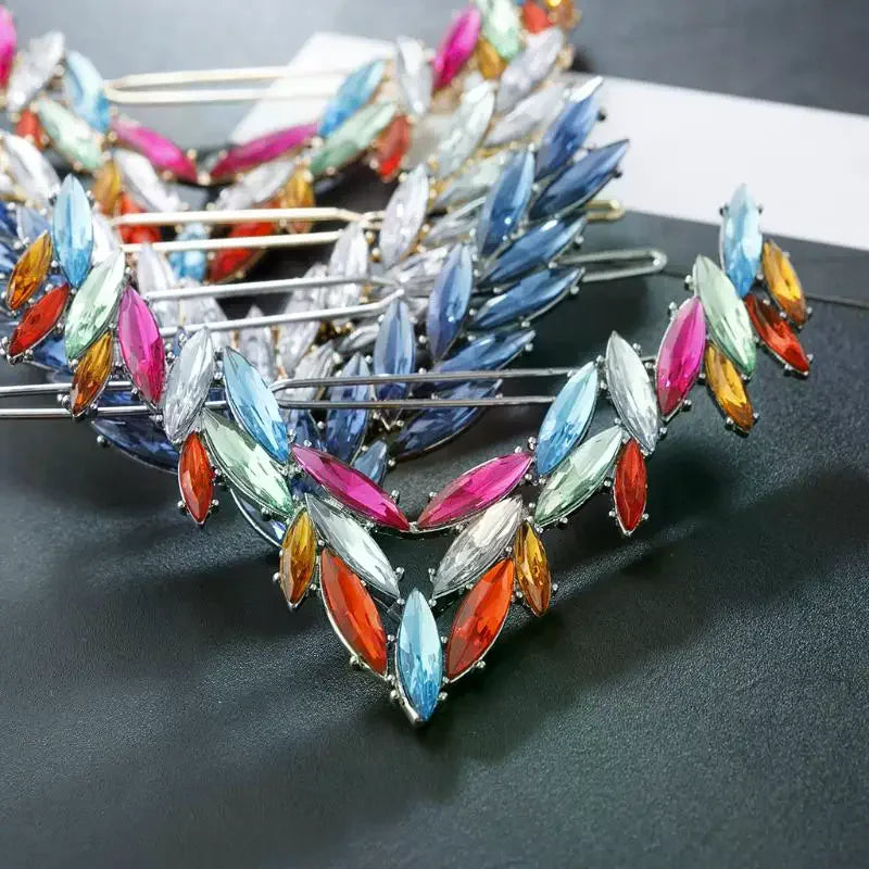 Korean V-Shape Crystal Hair Clip – Luxury Rhinestone Hairpin