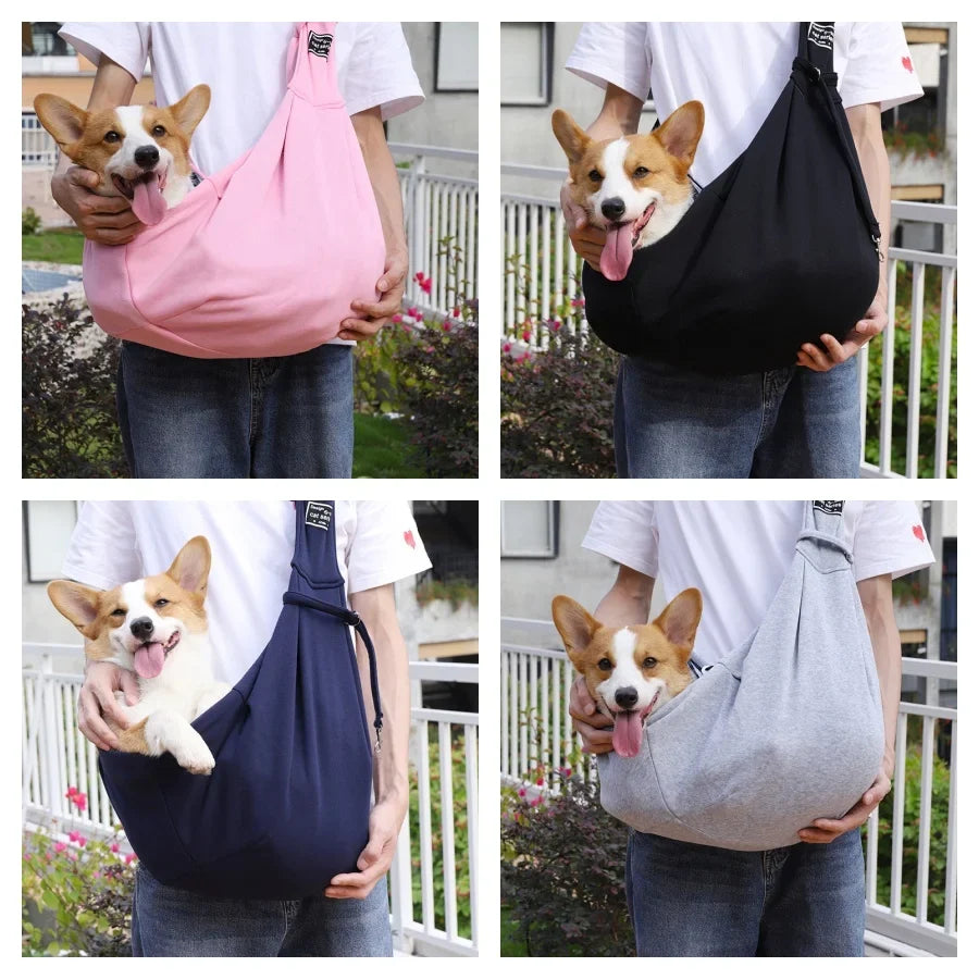Single Shoulder Pet Carrier Bag – Adjustable Strap, Up to 6.5kg