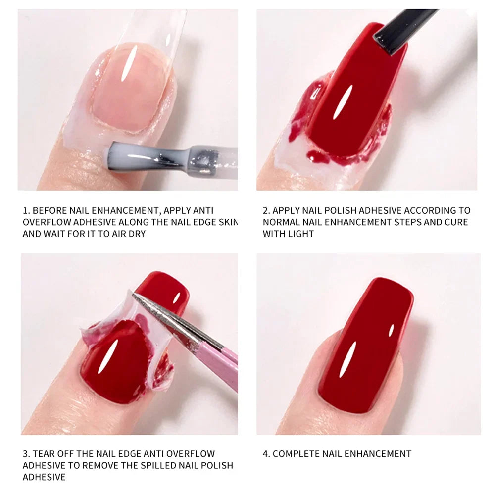 Nail Peel Off Liquid Anti-overflow Glue Edge Latex Tape Offcuticle