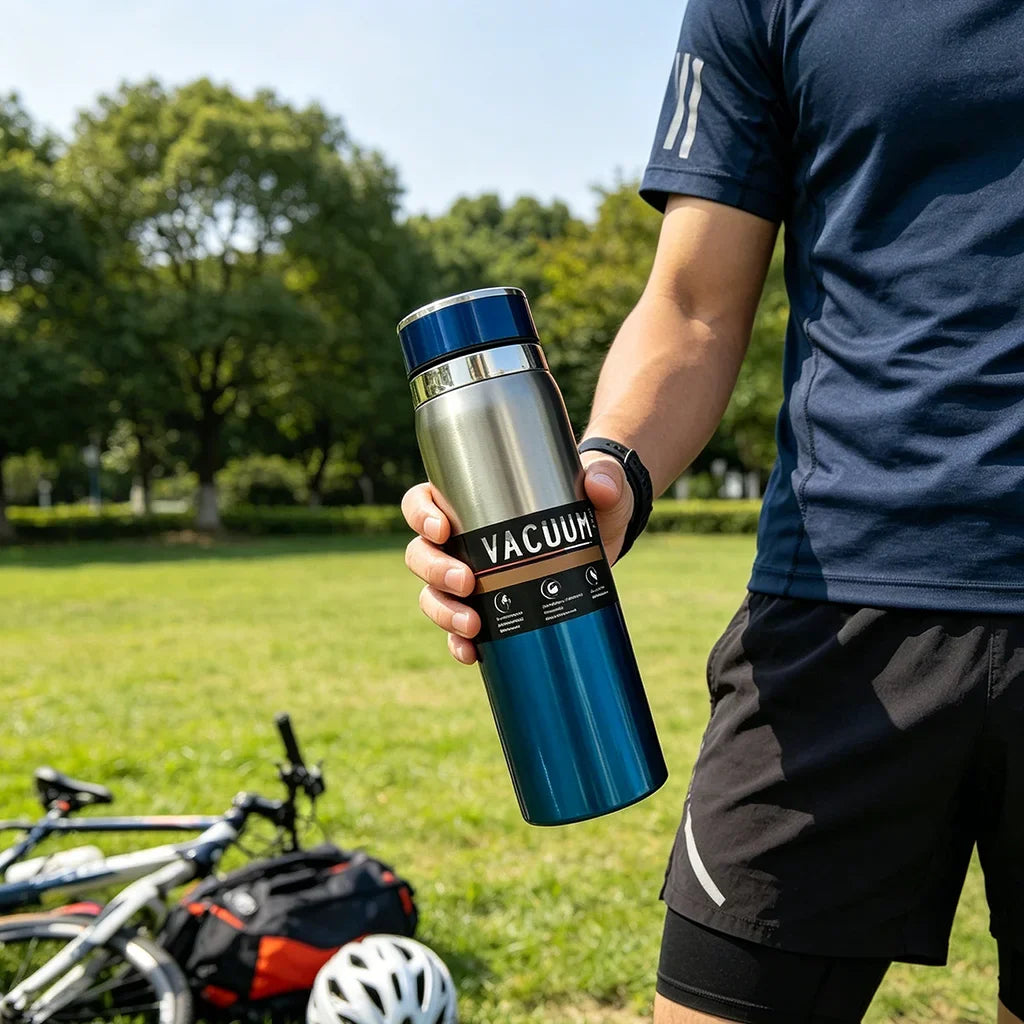 1000ml Stainless Steel Vacuum Thermos Flask – Leakproof