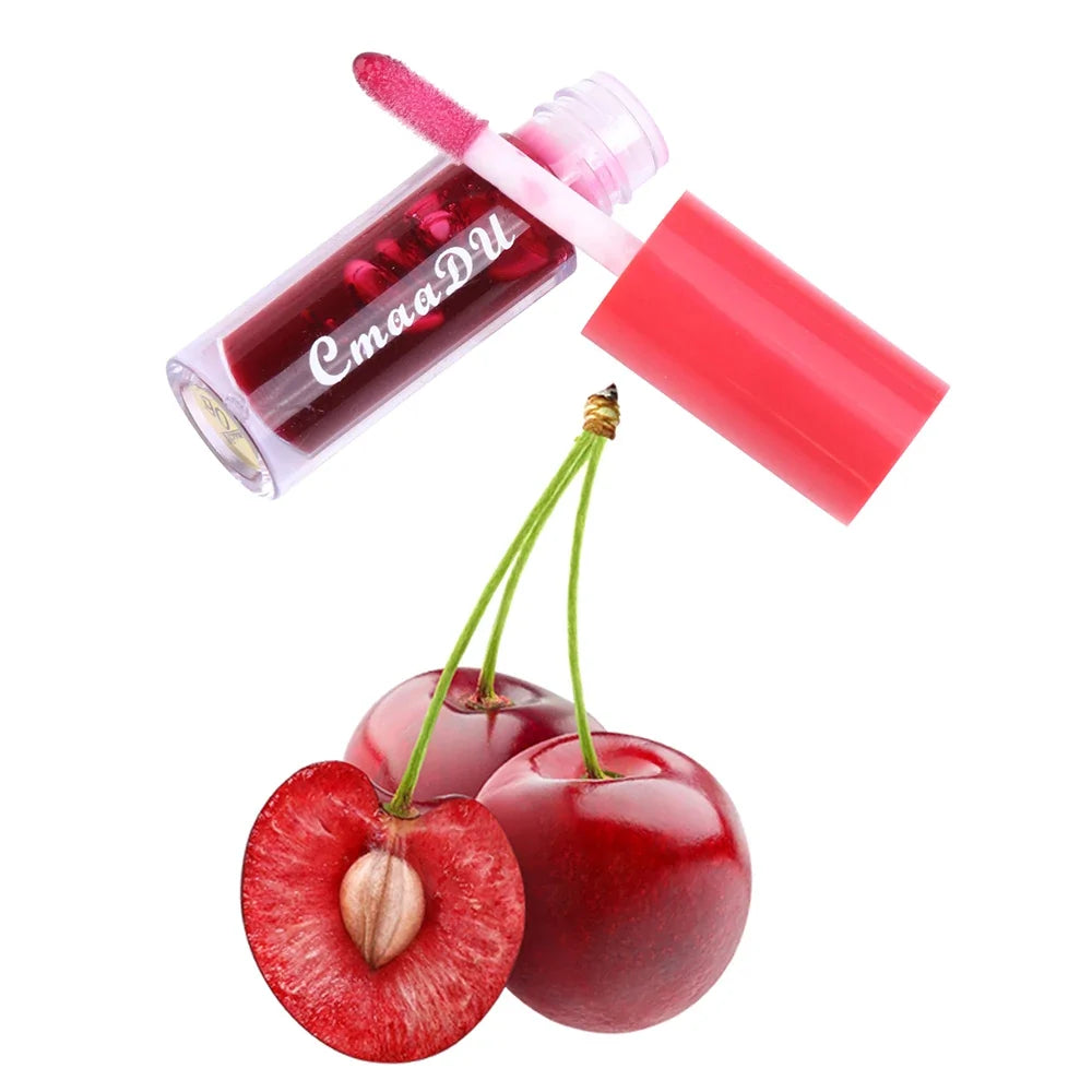 CmaaDu Cherry Lip Gloss – Hydrating, Waterproof, Long-Lasting