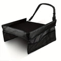 Foldable Expandable Car Seat Travel Tray Multiple Storage Pockets