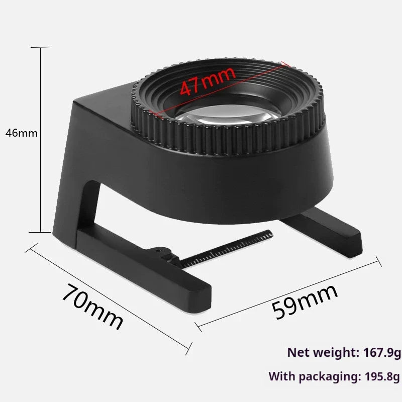 LED Magnifying Glass with Scale & 3 LED Lights | High Magnification