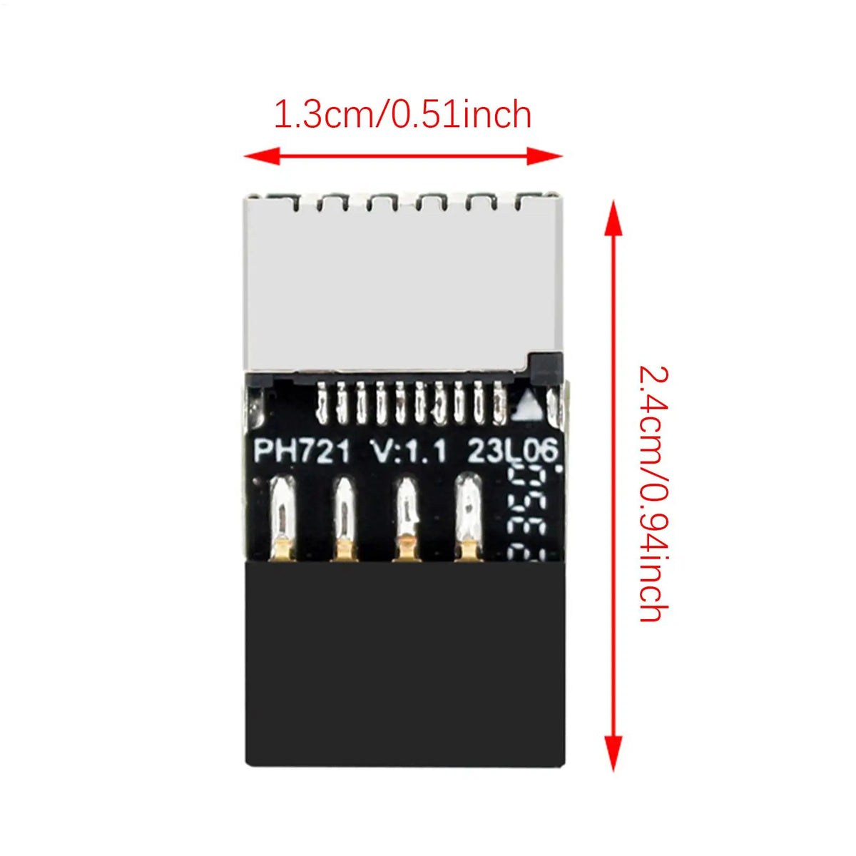 Motherboard USB2 0 9Pin TYPE-E Female Adapter Plug Play TYPE-C Socket