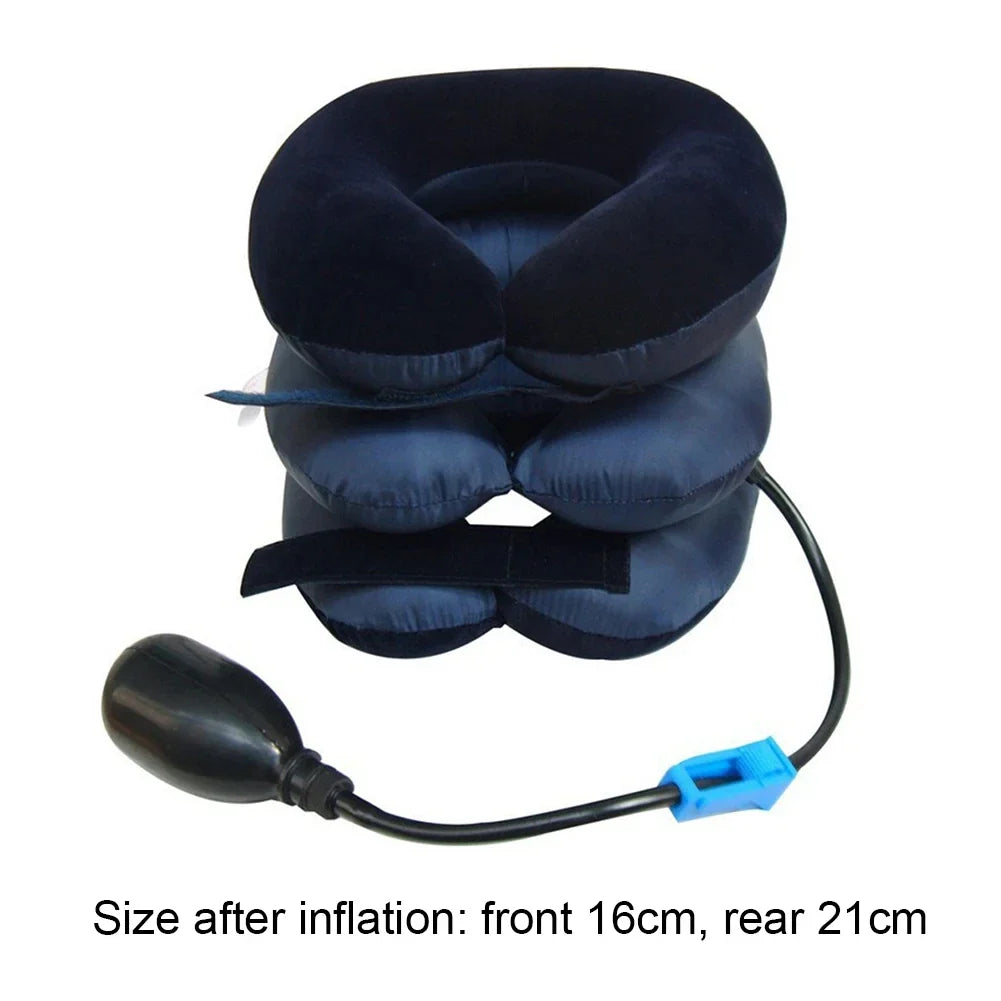 Inflatable Neck Stretcher – 3-Tube Cervical Traction Support Brace