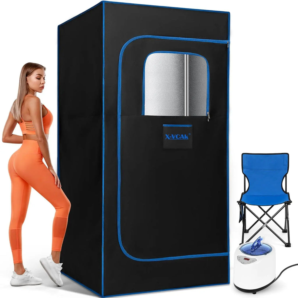 Portable Full Body Steam Sauna Spa – 4L 1500W Remote & Chair