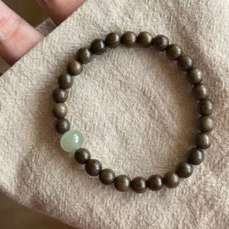 Vintage Accessories Niche Light Luxury Natural Sandalwood Bracelet