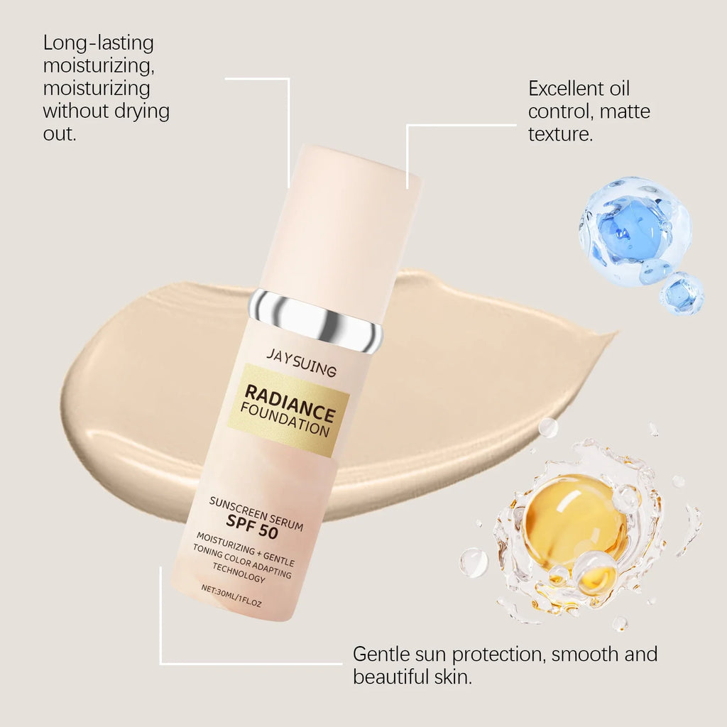 Jaysuing Concealer Liquid Foundation – Brightening Full Coverage