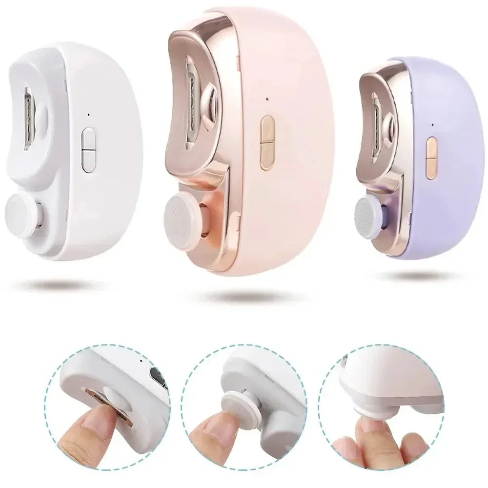1 Electric Nail Clippers Anti Splash Manicure Trimmer Baby Finger Toe