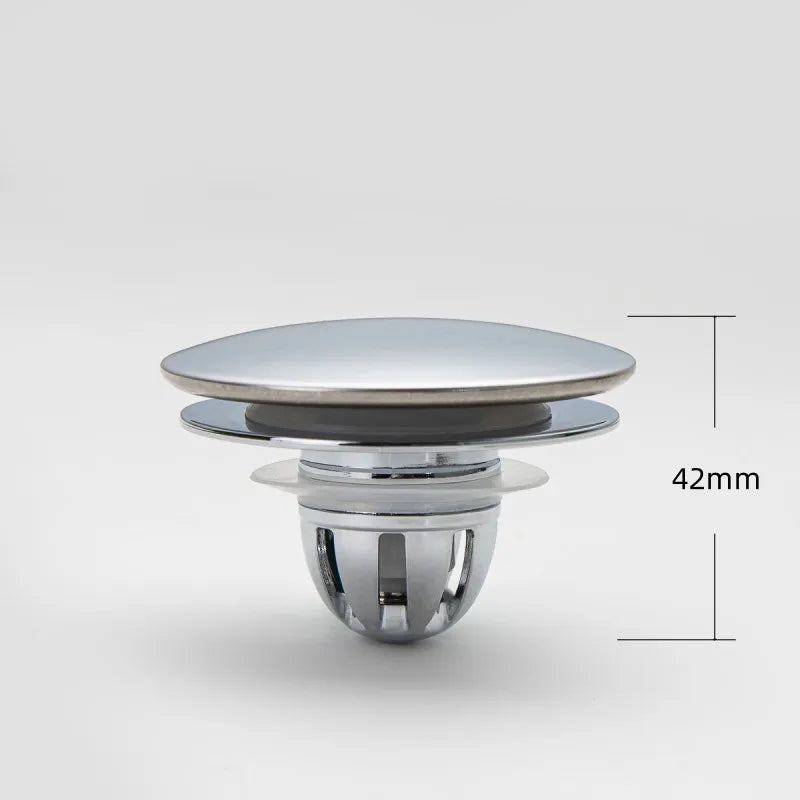 Universal Pop-Up Sink Stopper | Hair Catcher & Odor Seal