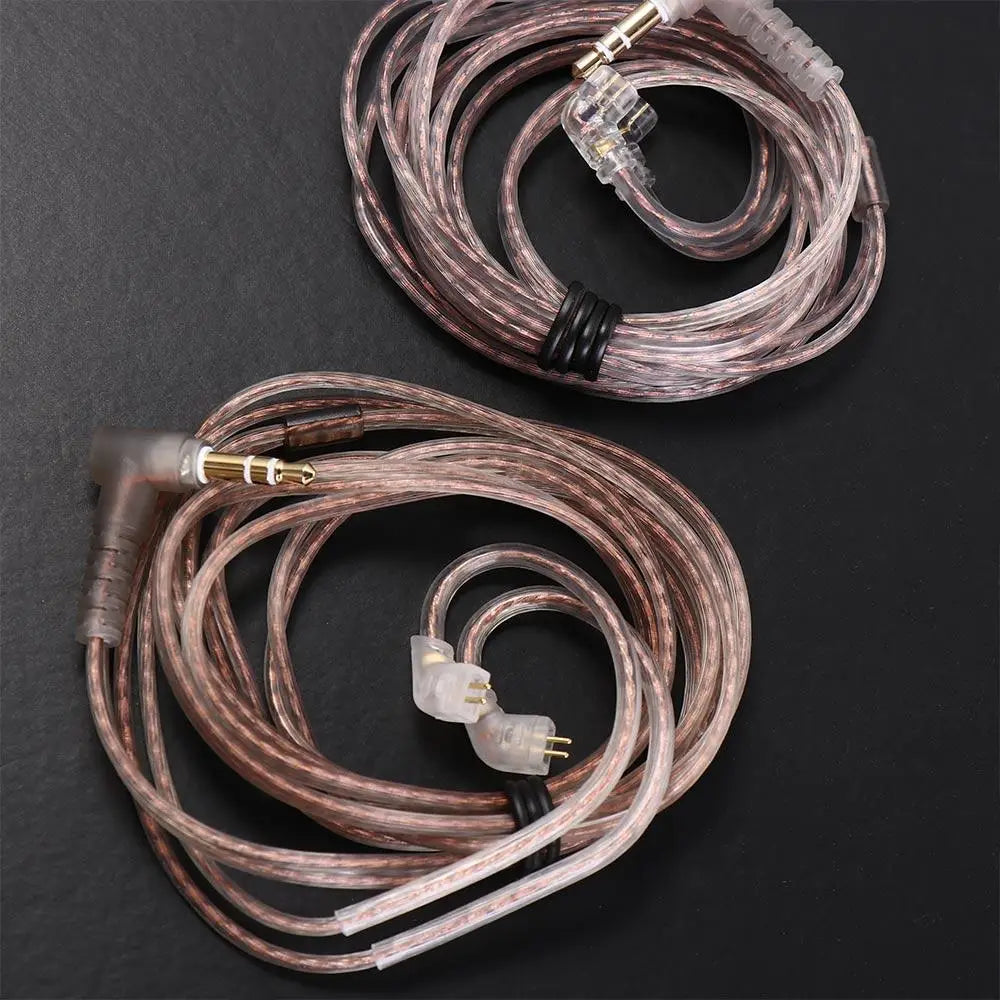 OFC Twisted 2-Pin Upgrade Cable for KZ ZS10 IEM Earphones