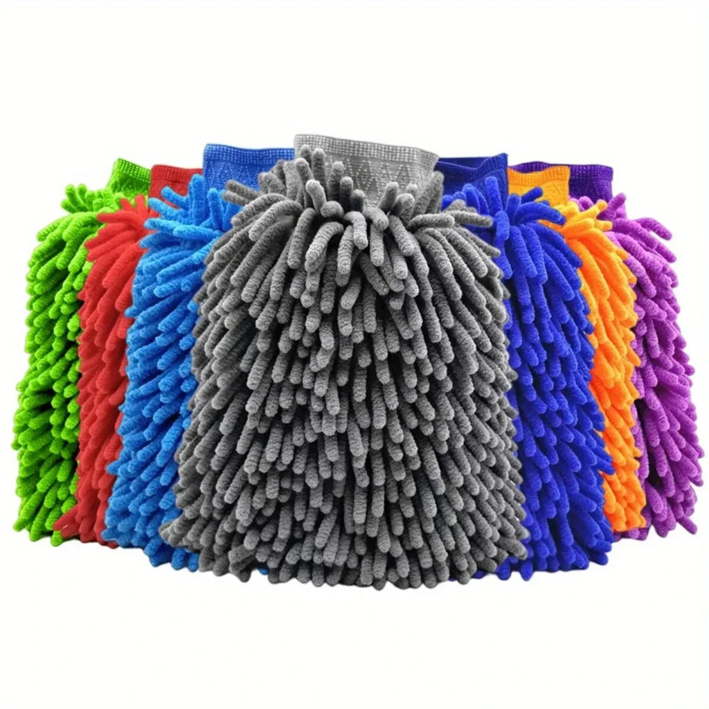Microfiber Car Wash Gloves 2-Pack – Superfine Fiber Mitt