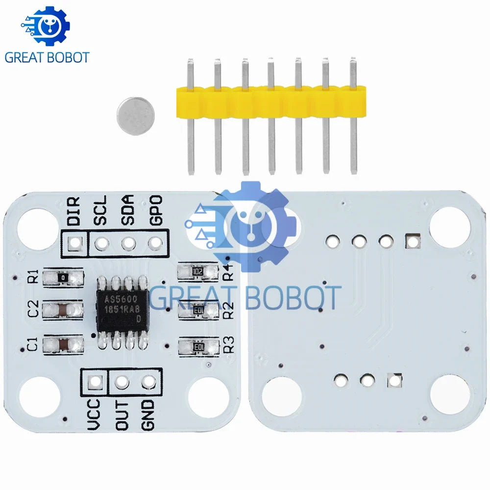 AS5600 12-Bit Magnetic Encoder Angle Sensor Module for Arduino