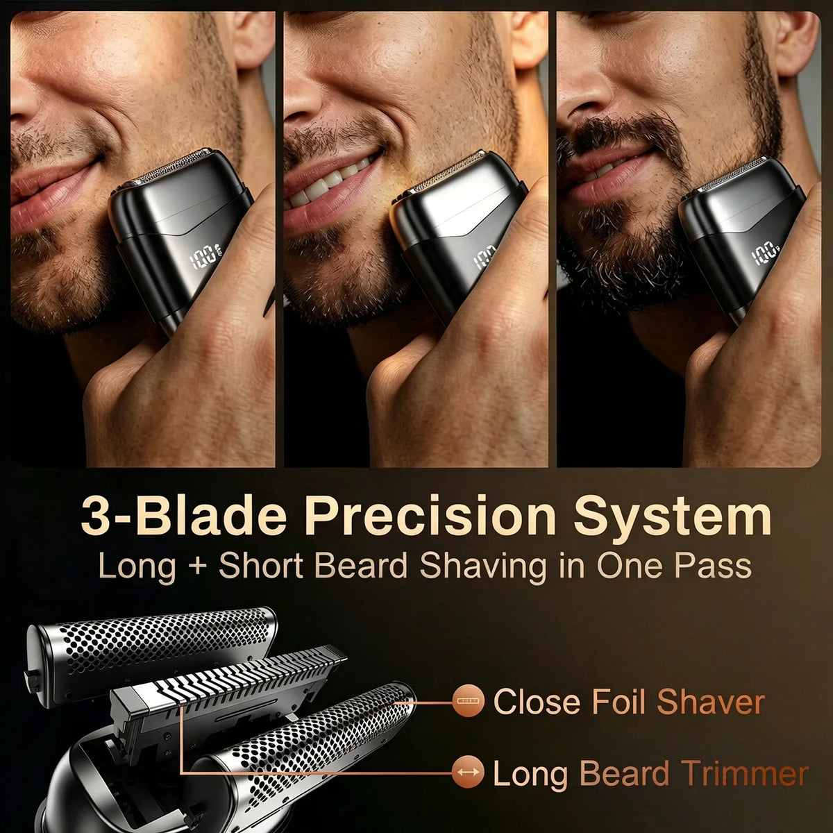 BALASHOV Mini Foil Shaver – Waterproof Travel Electric Razor