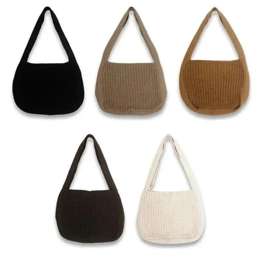 Women's Large Crochet Tote Bag – Hollow Woven Shoulder Handbag
