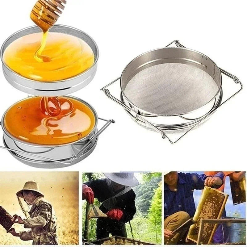 Stainless Steel Double Sieve Honey Strainer | Beekeeping Filter