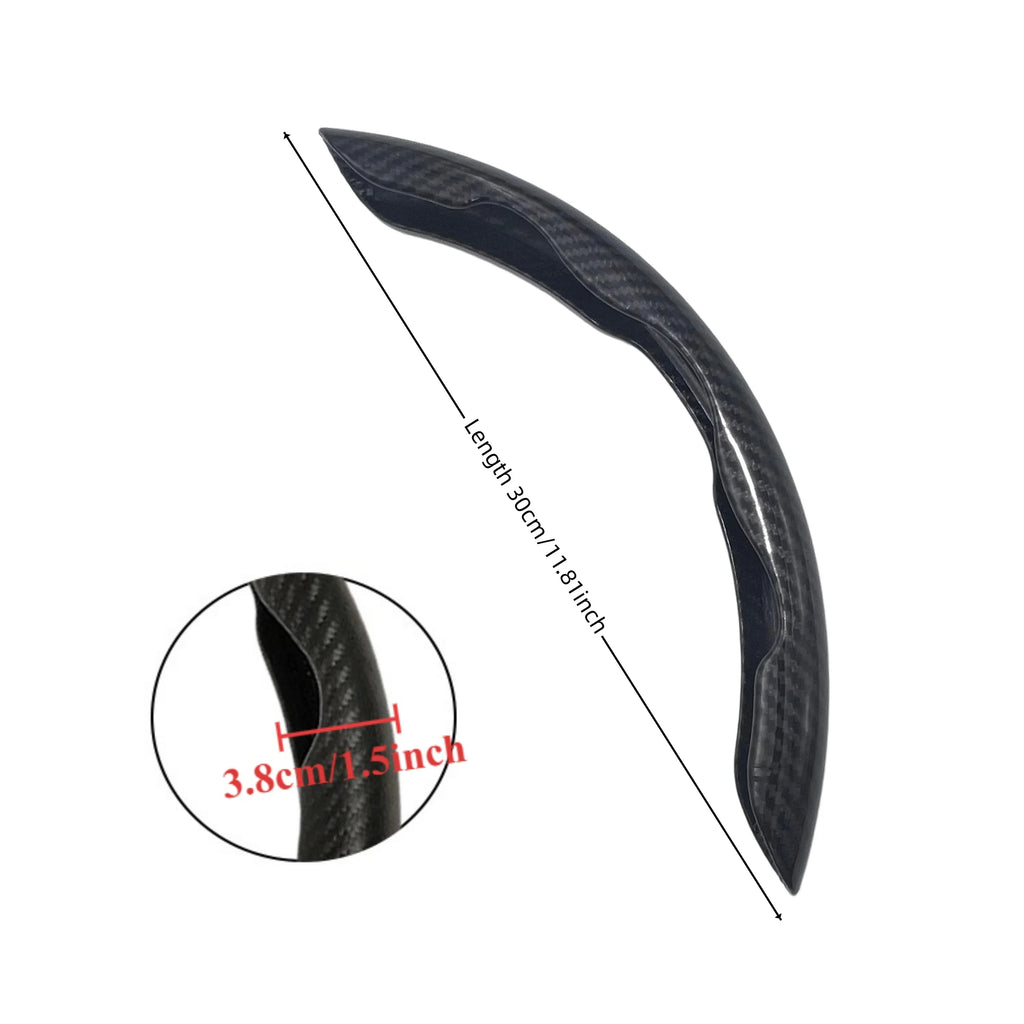 Carbon Fiber Steering Wheel Cover – Anti-Slip Clip-On Universal