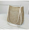 Bohemian Woven Rattan Straw Bag – Women's Crossbody Tote