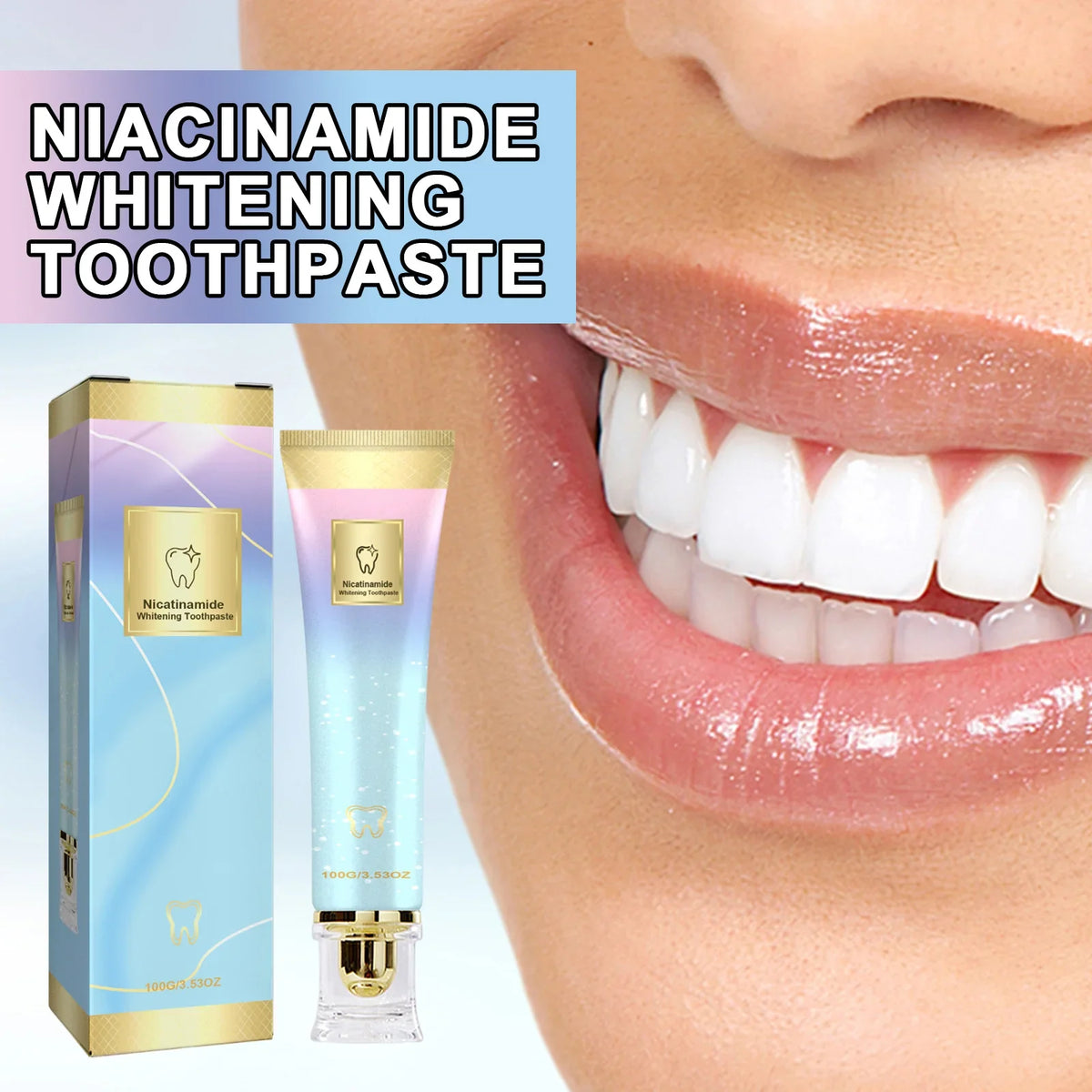 Jaysuing Nicotinamide Whitening Toothpaste | Fresh Breath & Enamel