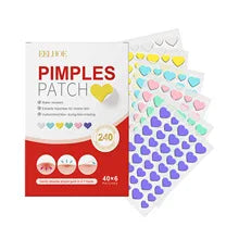 240pcs Salicylic Acid Acne Patches – Star & Heart Pimple Dots
