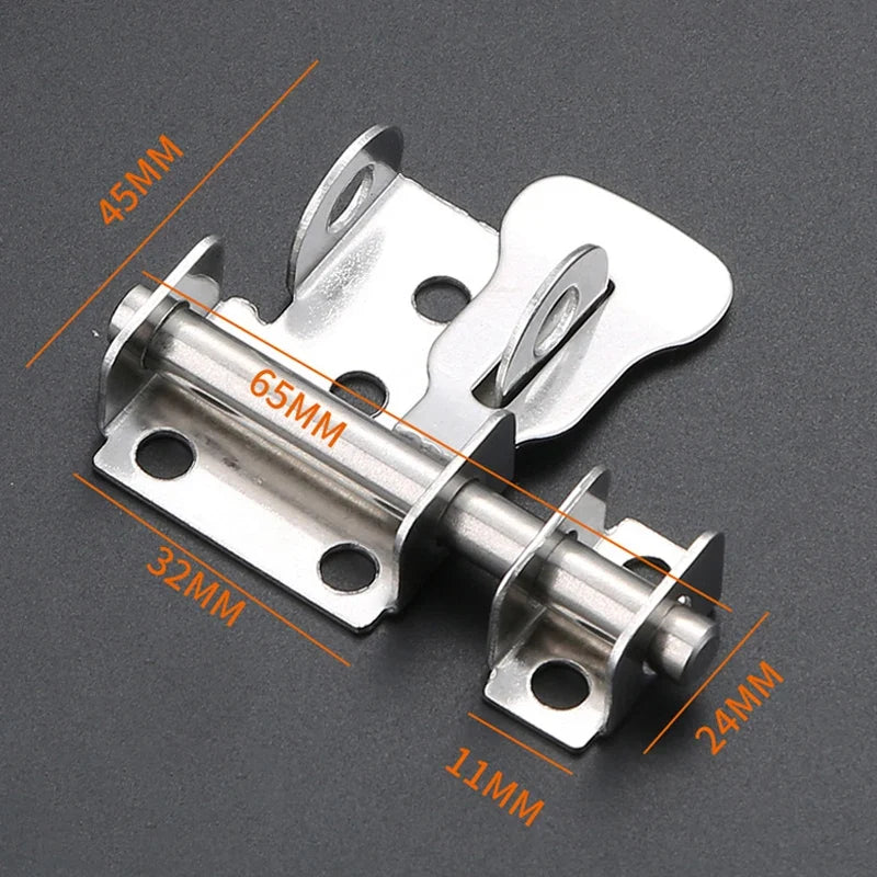 Stainless Steel Door Latch Solid Sliding Bolts Hasp Home Hardware