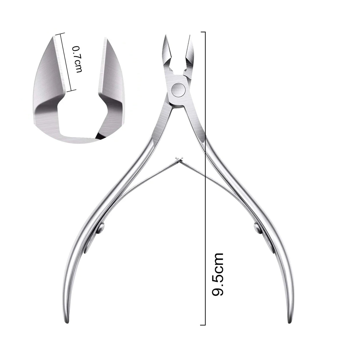3 Packs Stainless Steel Cuticle Nippers Trimmer Professional Nail