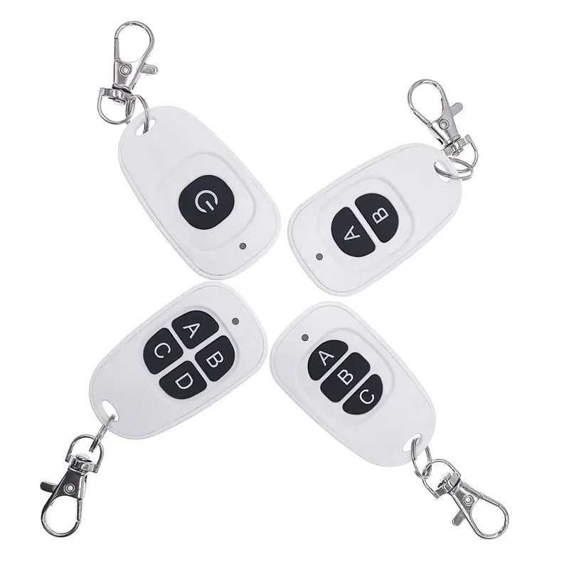 433MHz Wireless Remote Switch – 1-4 Key EV1527 Learning Code