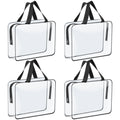 Clear PVC Organizer Bags 4/6 Pcs – Waterproof Zipper Storage