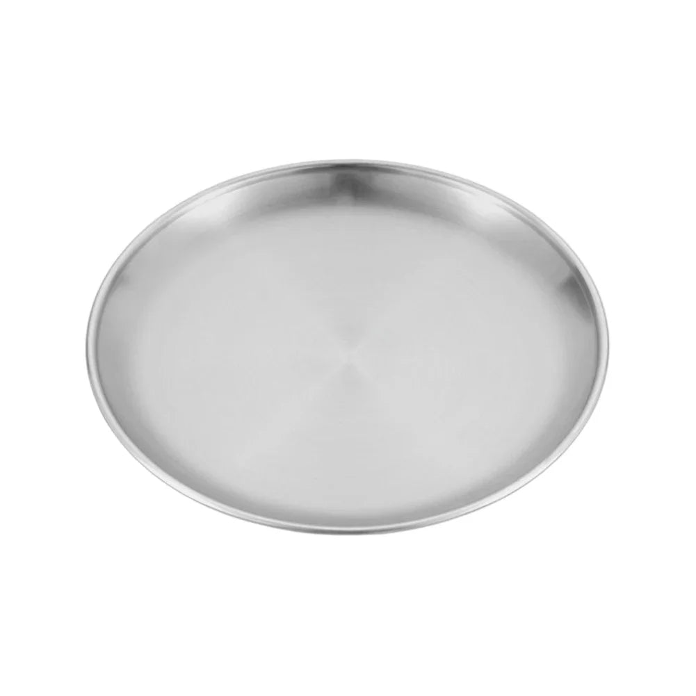 Stainless Steel BBQ Plates | Korean Grill Picnic Camping Dish