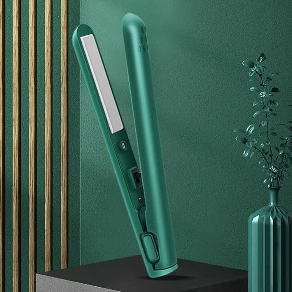 2-in-1 Mini Hair Straightener & Curler | Portable Travel Flat Iron