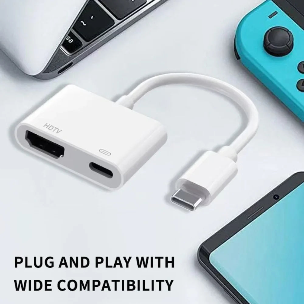 USB-C to HDMI 4K 60Hz Adapter – iPhone, MacBook, Samsung