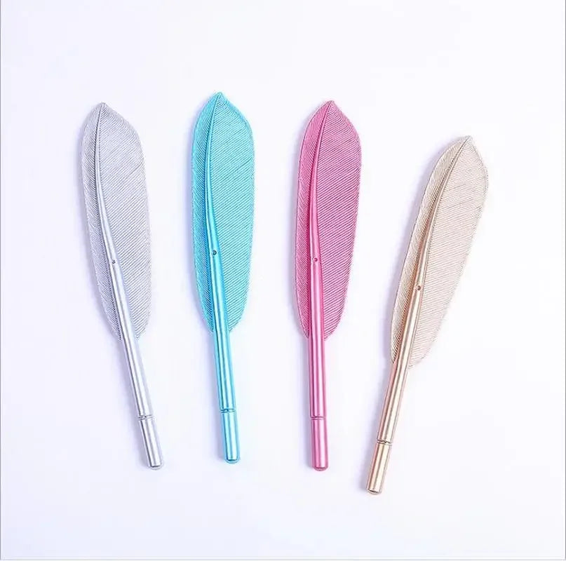 Feather Gel Pens Set of 3 – 0.5mm Cute Novelty Writing Pens