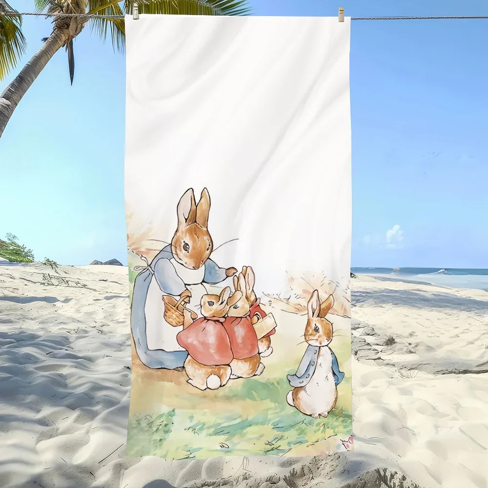 Peter Rabbit Quick-Dry Beach Towel | Cartoon Sports Towel