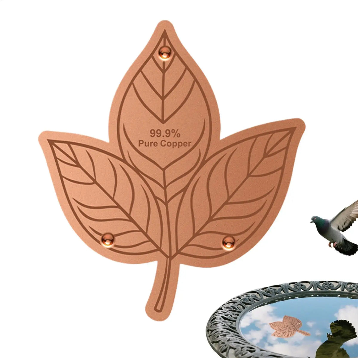 Copper Bird Bath Purifier Disk – Triple-Point Support