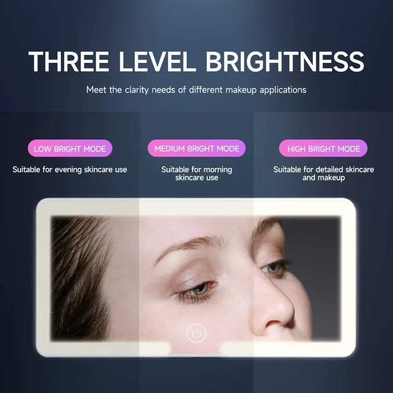 Car Sun Visor LED Vanity Mirror – Rechargeable HD Makeup Mirror
