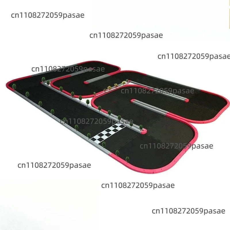 1/28 Scale Mini-Z 4WD RC Race Track | Stainless Steel