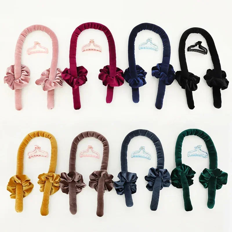 Heatless Curling Rod Headband | Soft Foam Hair Rollers for Overnight Curls