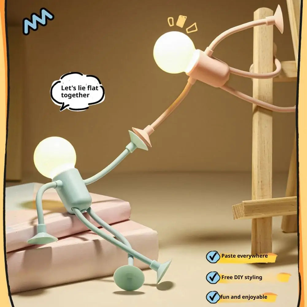 Sportsman Night Light – Poseable Novelty Desk Lamp with Suction Cup
