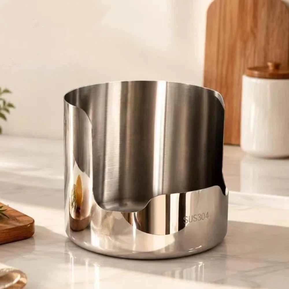 Stainless Steel Pot Lid & Utensil Holder Rack for Counter