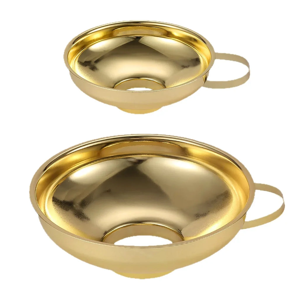 3-Piece Stainless Steel Canning Funnels with Strainer | Wide Mouth