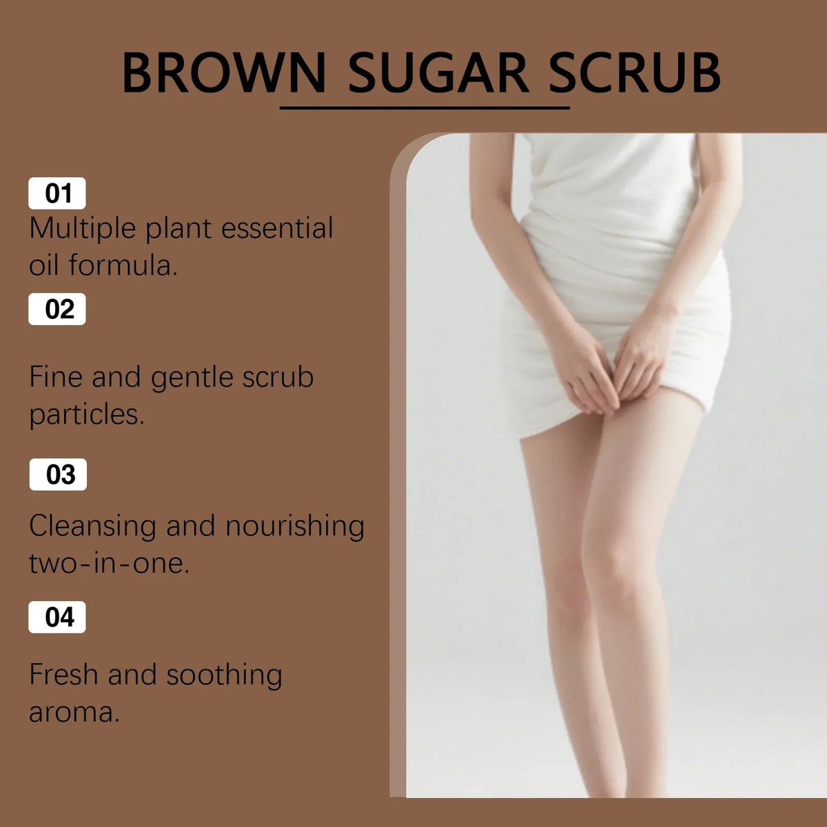 OceAura Brown Sugar Body Scrub – Exfoliate & Brighten Skin